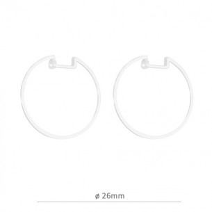 Criolla 26 mm en plata 925...