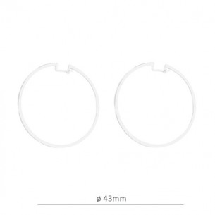Créoles 43 mm en Argent 925...