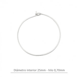Criolla hilo 25 mm en plata...