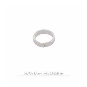 Sterling Silver oval open...