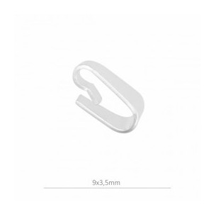 Sterling silver bail 9x3,5mm