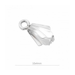 Sterling silver flower bail...