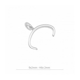 Sterling silver  bail 9x2mm