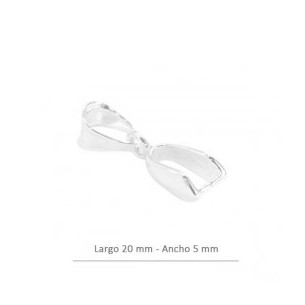 Sterling silver bail 20x5mm