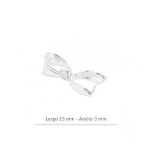 Sterling silver bail 15x3mm