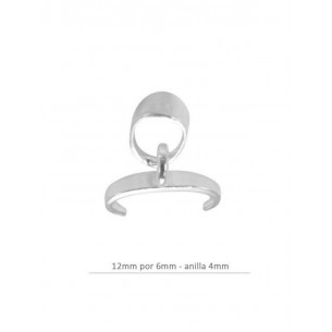 Sterling silver bail 12x6mm...