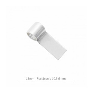 Sterling silver rectangular...