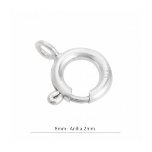 Sterling silver spring ring...