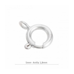Sterling silver spring ring...
