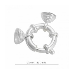 Sterling silver spring ring...