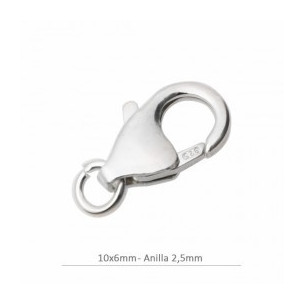 Mosquetón pez 10x6mm con...
