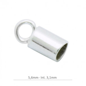 Sterling silver close tube...