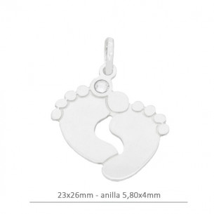 Colgante huellas de pie...