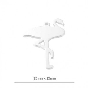 Breloque cygne 25x15mm en...