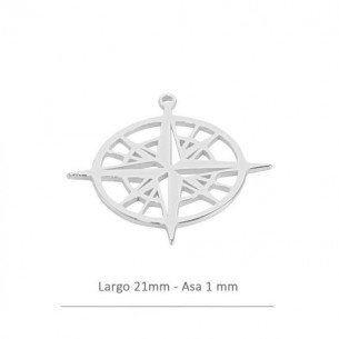 Colgante brújula 21mm- asa...