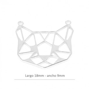 Sterling silver Origami cat...