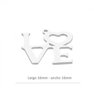 Colgante love 16mm -16mm en...