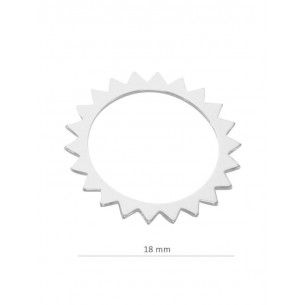Colgante sol 18 mm en plata...