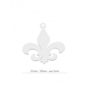 Colgante flor lis 21mm -...