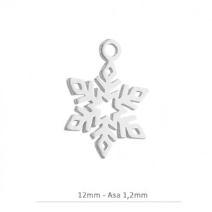 Colgante copo de nieve 12mm...