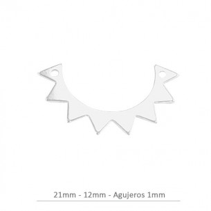 Sterling silver Half sun...