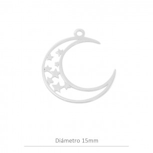 Colgante luna con estrellas...