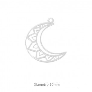 Colgante luna boho 18mm en...