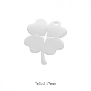 Pendentif trèfle 17mm en...