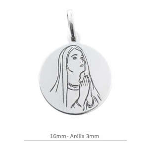 Colgante medalla virgen 16...