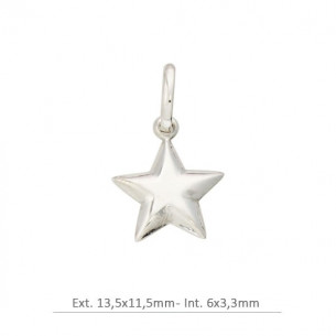 Colgante estrella 13,5mm en...